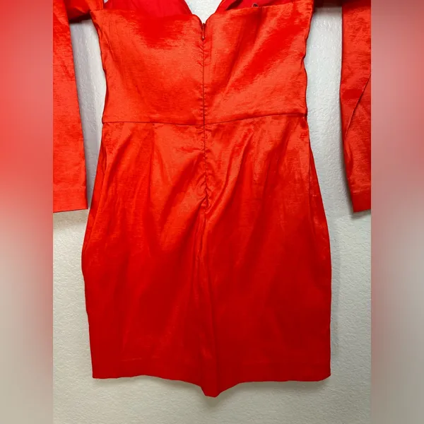 Lovers + Friends Aylah Red Long Sleeve Strapless Mini Dress size Medium $168 - Image 11