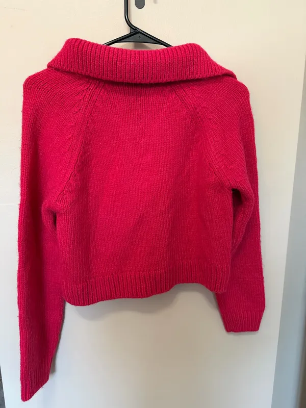ZARA Pink Sweater Cropped - Image 2