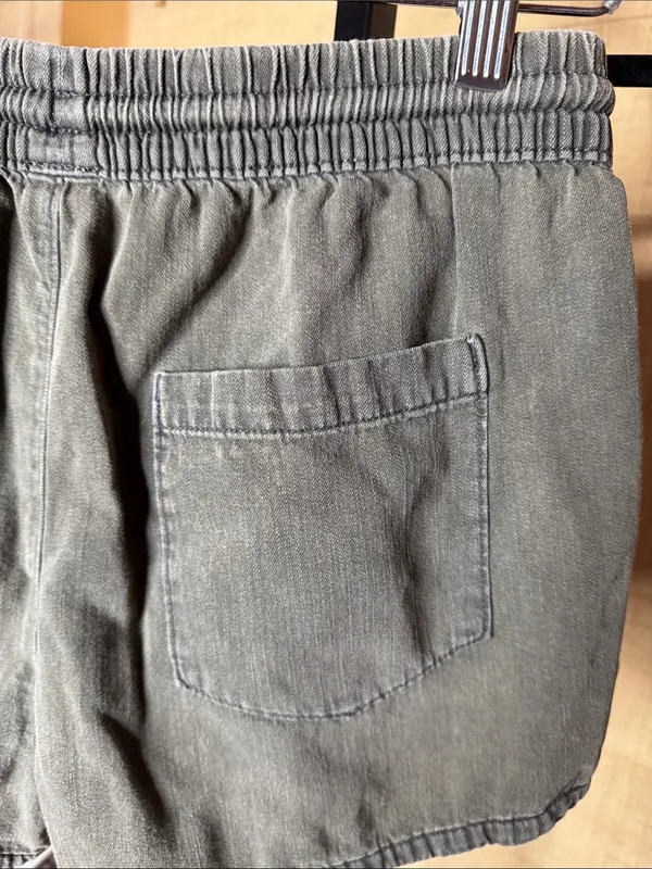 Aerie Olive Green Woven Pull-On Dolphin Shorts Size Small - Image 9