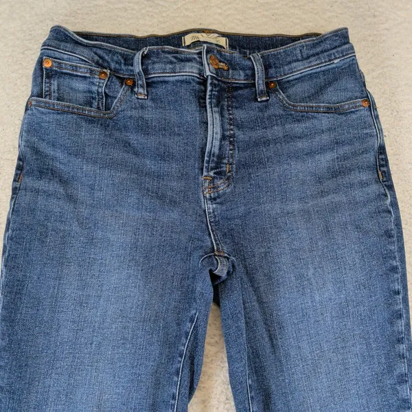 Madewell The Mid-Rise Perfect Vintage Jean DM7080 Blue 28 Slim Tapered - Image 6