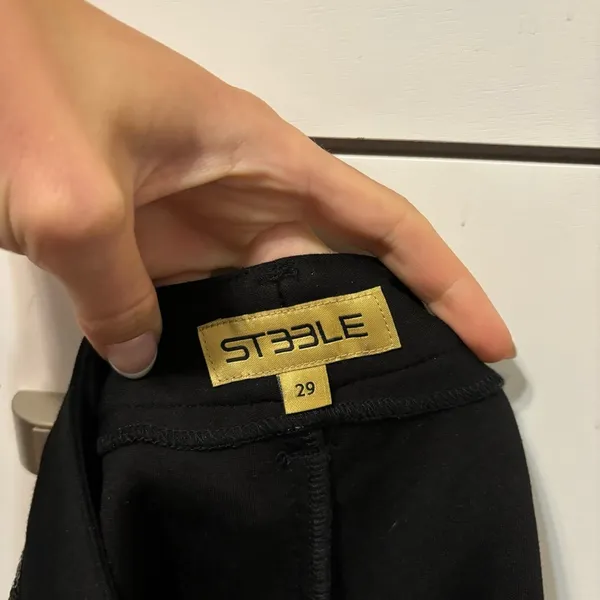 Y2K Black Sequin Micro Mini Shorts Size 27 - Image 2
