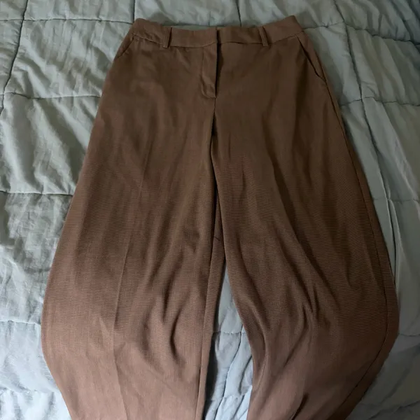Jones New York Brown checkered pants - Image 2