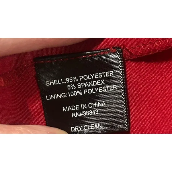 Sam Edelman Red Strapless Bow Sheath Party Dress Sz 6 Dance Homecoming Night Out - Image 8