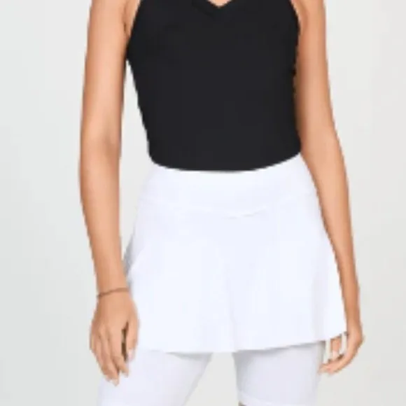 Sofibella Jan Bermuda Skort White XS Women Athletic‎ Tennis Golf 1518 NEW - Image 2