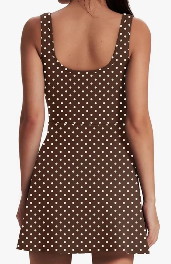 Amazon Athletic Dress for Women Mini U Neck Sleeveless Built in Shorts with Pockets - Image 4