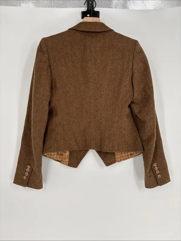 MaxMara wool blazer 6 brown made in italy READ - Image 5