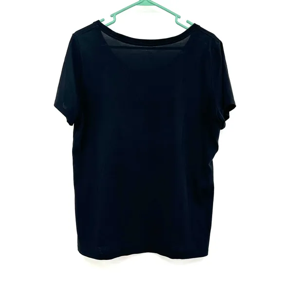 Nike Size XL Shirt Black Tee Dri Fit Casual Everyday Basic Solid Monogram‎ W I - Image 2