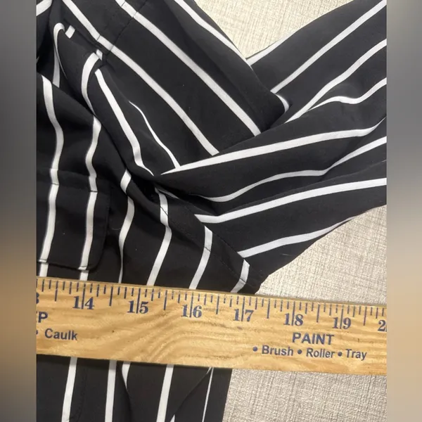 RALPH LAUREN 2 black white stripe shirt dress Long‎ Sleeve Tunic - Image 5