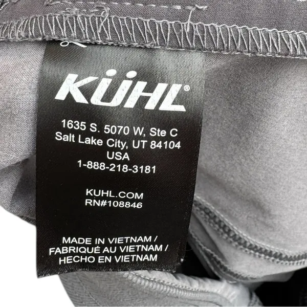 Kuhl Gray Outdoor Pants with Elastic Waistband and Straight Leg Relaxed Fit - Image 11