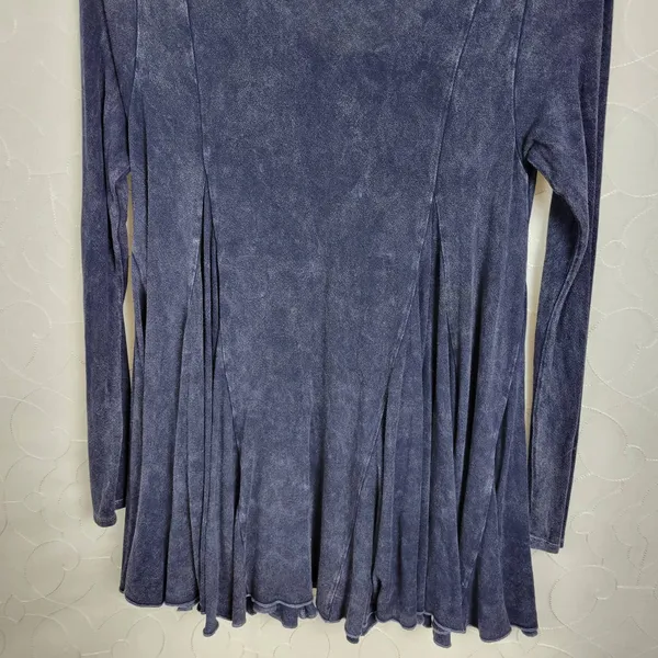 Altar'd State Womens Dress Size Small Navy Blue Flowy Long Sleeves‎ Pullover - Image 3