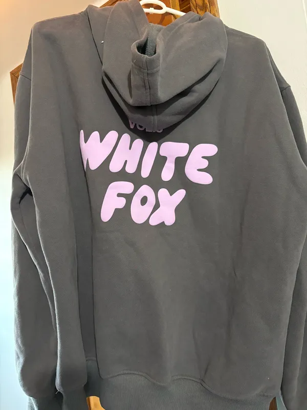 White Fox Boutique Dark Grey Hoodie - Image 2