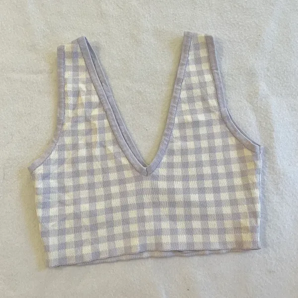 ZARA Gingham Crop Top - Image 4