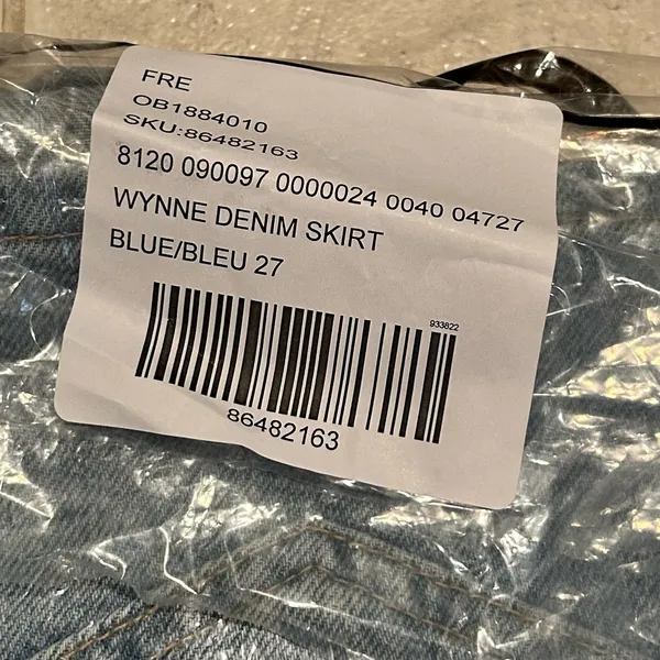 Free People We The Free Wynne Denim Skirt - Light Indigo - Image 5