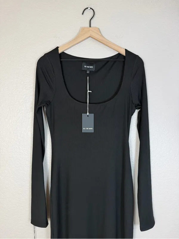 Revolve All The Ways Anneliese Maxi Dress in Black size Large NEW $68 - Image 5