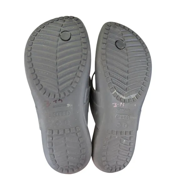 Crocs Womens Kadee Flip Flops Thong Sandals Black 9 Comfortable Casual‎ 14177 - Image 7