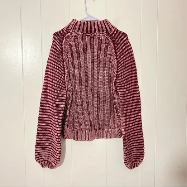 Free People Women's Sweetheart Chunky Mock Neck Sweater Size M - Image 7