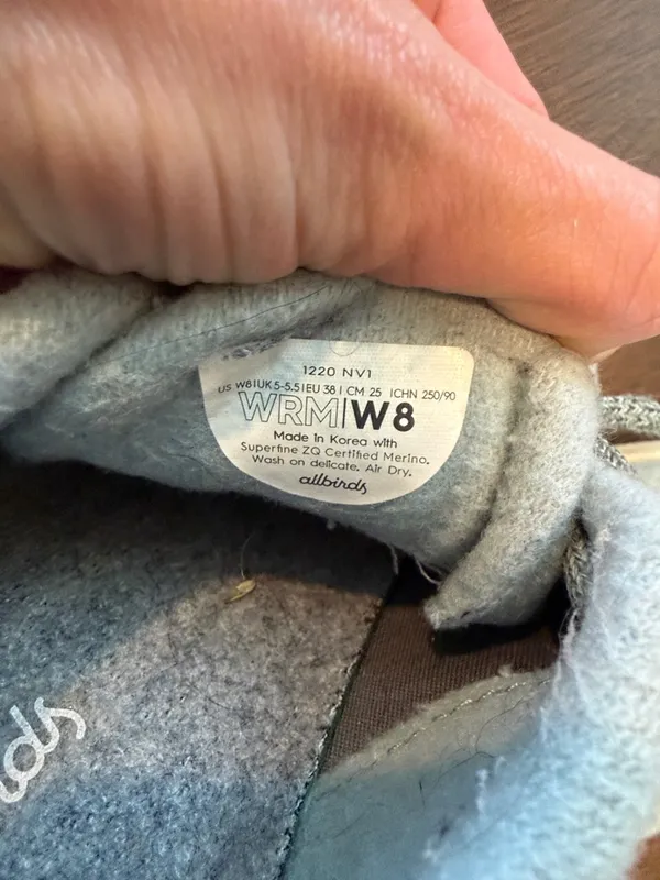 Allbirds Wool Runners Gray Size 8 - C37-078 - Image 3