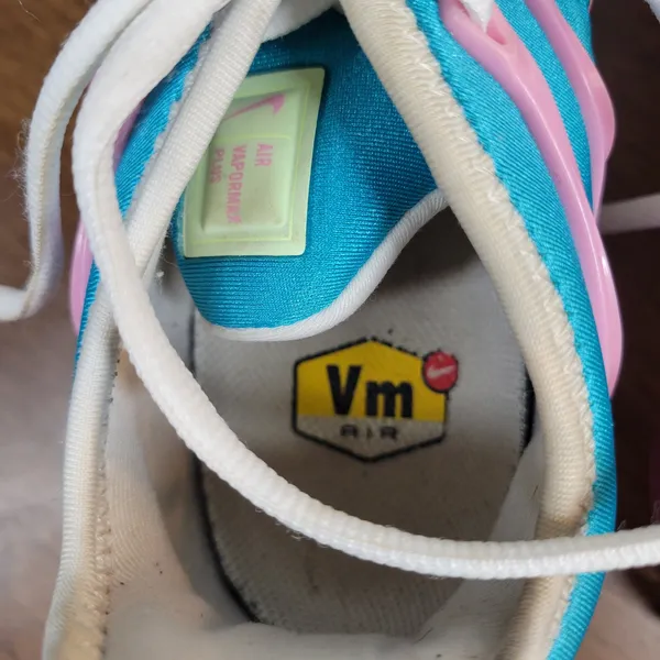 Nike Air VaporMax Plus Easter Women's Sneakers 7.5 Blue Pink Athletic CW7014-100 - Image 12