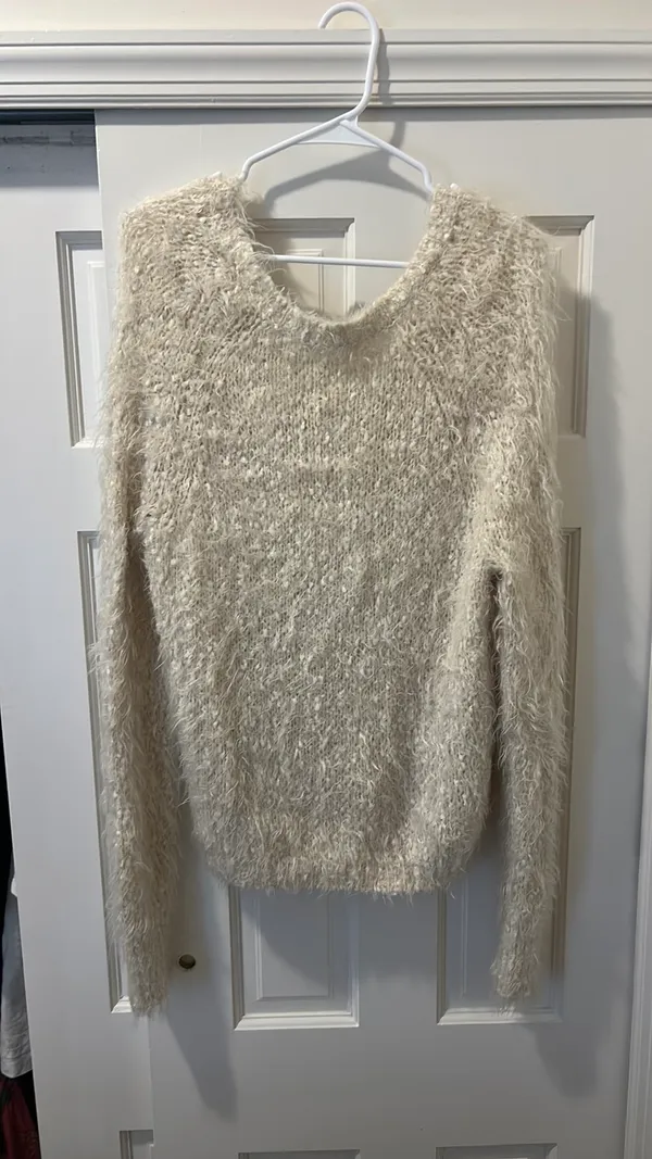 Anthropologie Knitted & Knotted Sweater Cardigan Wool‎ Blend Fuzzy Small - Image 3