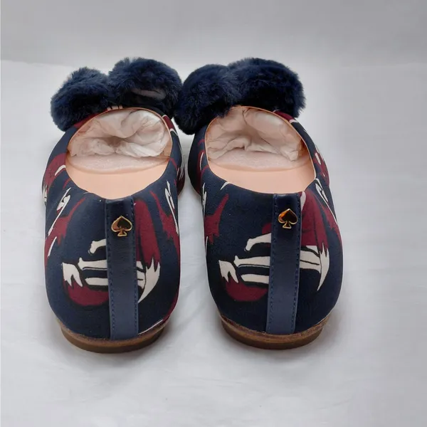 Kate Spade Womens Flats Size 8.5 Navy Quiet Luxury Whimsigoth Dark Romantic - Image 6