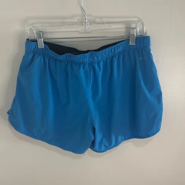 Nike Dri-FIT Blue Running Shorts Womens Large Athletic Training - Image 8
