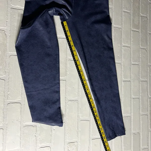 OFFLINE by Aerie Crossover Leggings Womens XL Navy Blue Crackle Yoga‎ Pilates - Image 4