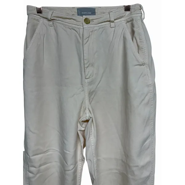 Everlane The Utility Barrel Pant‎ Bone Women's Size 4 - Image 3