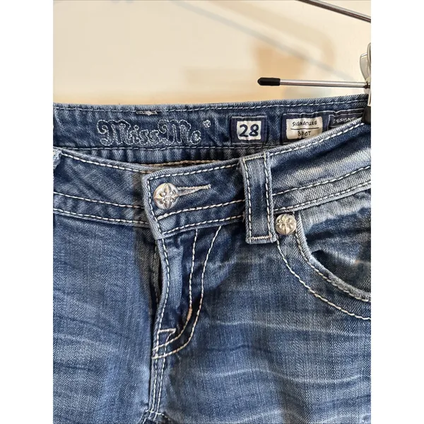 Miss Me‎ Sz 28 Signature Bootcut Jeans High Rise Retro 70's Inspired Fit - Image 6