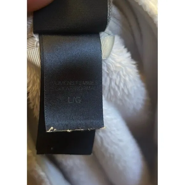 The North Face Women’s Full Zip Fleece Jacket White Size Large Soft Plush Warm - Image 15