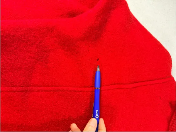 Vintage The Eagle’s Eye 100% Wool Shawl Collar Cropped Cardigan Jacket Red 12 - Image 4
