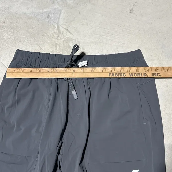 Fabletics Jogger UNISEX SZ L One Drawstring Pocket Pants Sweatpants Grey Running - Image 4