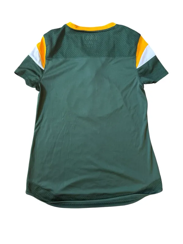 NFL Team Apparel Jersey Top Small Green Bay Packers Lace Up Tunic HiLo Sporty - Image 3