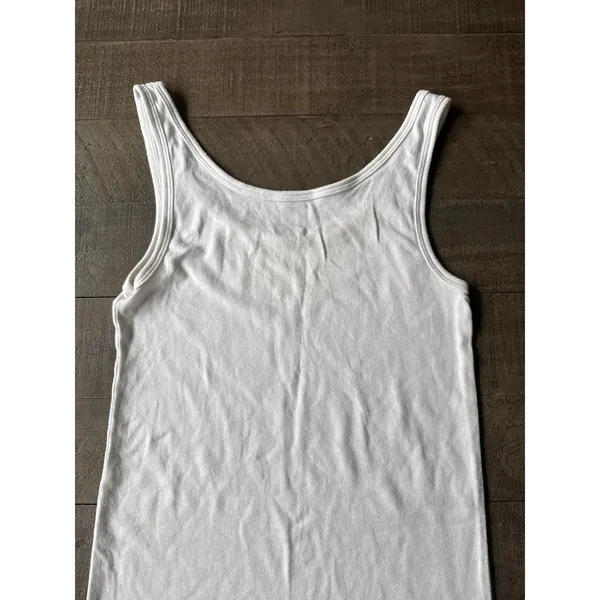 Merona Women's White Tank Top Size Medium‎ - Image 6
