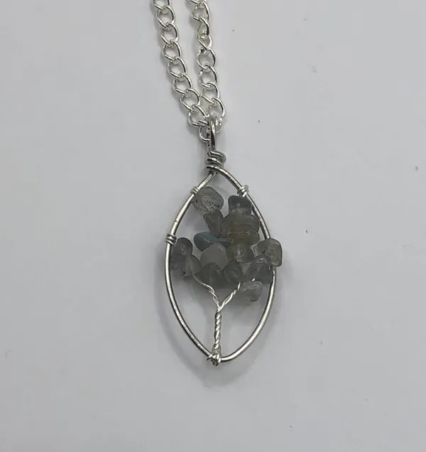 Smokey Quartz Necklace Silver - Image 2