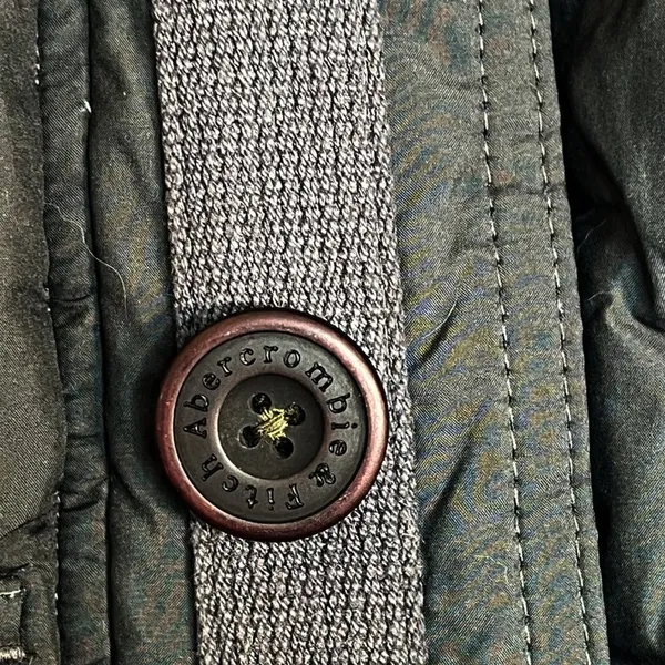 Abercrombie & Fitch Insulated Dark Grey Puffer Vest Coat Jacket Womens M - Image 4