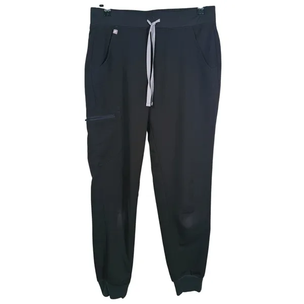 FIGS Women's Zamora Jogger Scrub Pants Size Small Black Medical Workwear Utility - Image 2