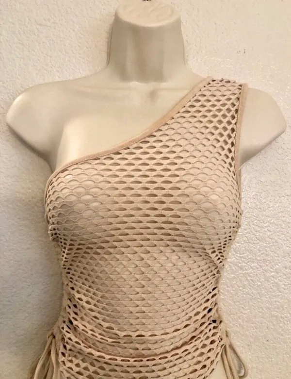 Double Zero NWOT Sexy  stretchy mesh top w/ adjustable sides. - Image 2