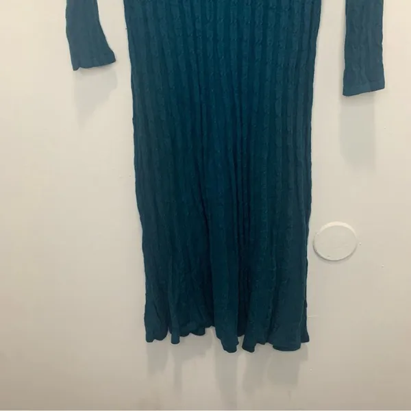 Dressbarn Blue Ribbed Sweaterdress Women's 1X - Image 5