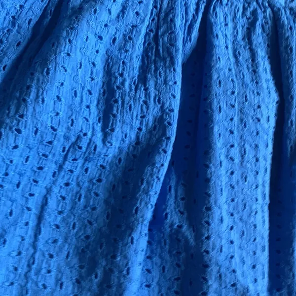 Eyelet dress in blue Size M - Image 3