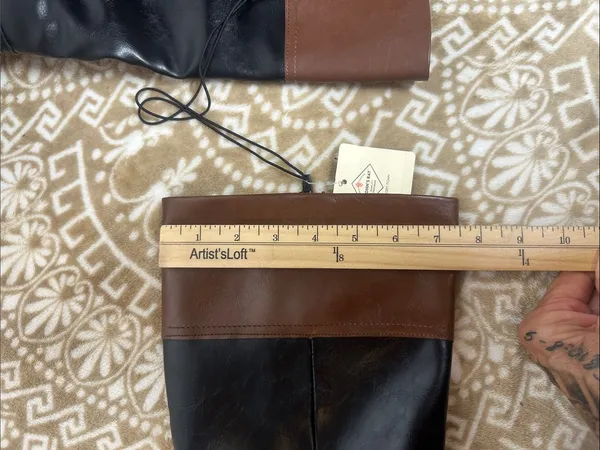 St. John's Bay Black and Brown Over-the-Knee Riding Boots - Image 5