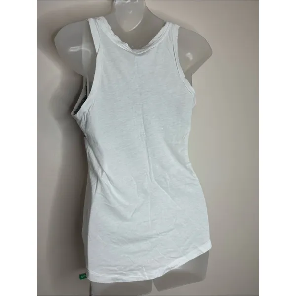 Victoria's Secret PINK Sequin Logo Tank Top White Black size XS - Image 3