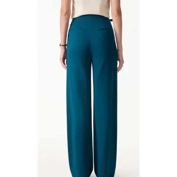 OGL High-Waist Wide Leg Trousers Black Womens Dress Pants Pockets Size Small NWT - Image 4