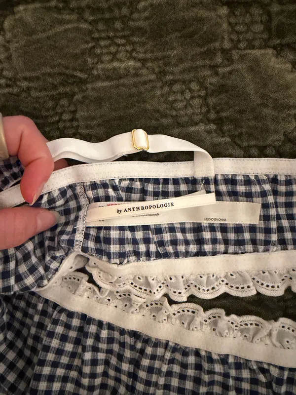 Anthropologie Gingham Bra - Image 5