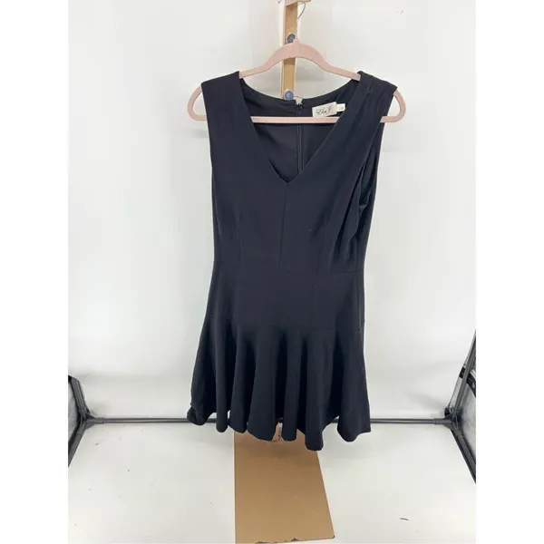 Eliza J Black V Neck Fit & Flare Cocktail Dress Women’s Size 12 Sleeveless - Image 9