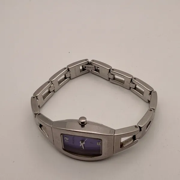 Vintage Fossil F2 'Forever' Women's Stainless Steel Watch ES-9423 New Battery - Image 3