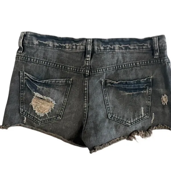 Free People Women’s Shorts Black Jeans Size 26 - Image 7