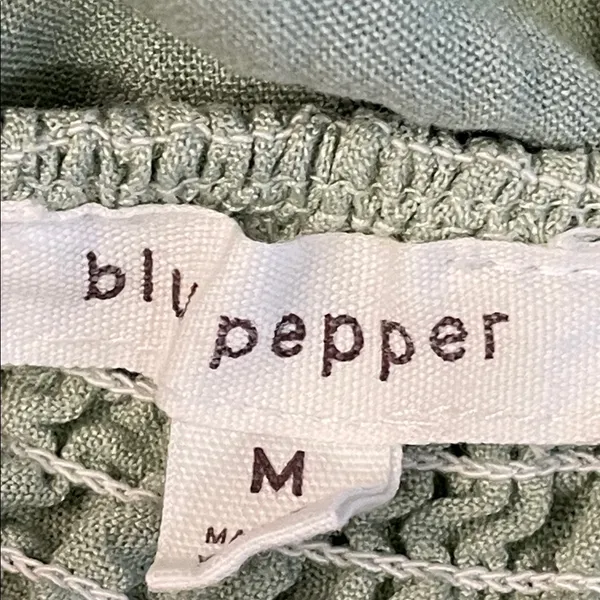 Blu Pepper Sage Smocked Midi Dress - Image 5