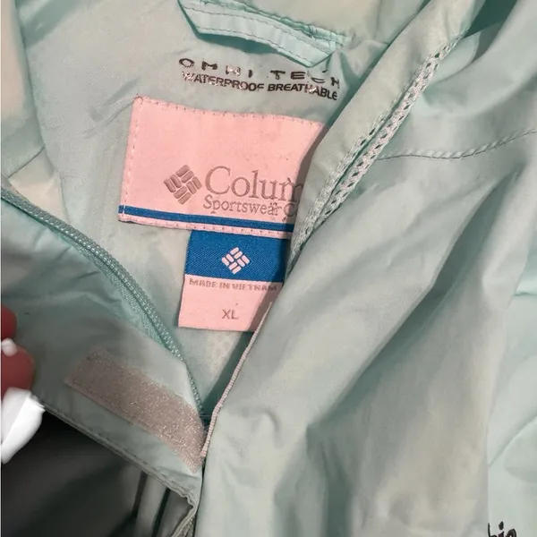🌧️ Columbia Omni-Tech Waterproof Hooded Jacket Blue XL‎ 🌧️ - Image 2