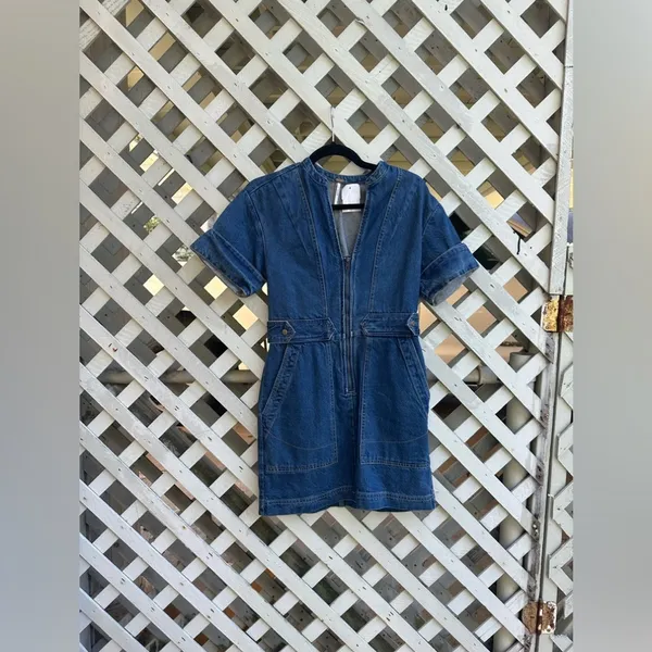 ⭐️Free People Dream On Denim Mini Dress - Image 6