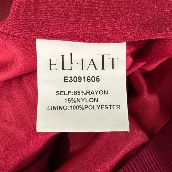 Elliatt Unwrapped‎ Bow Halter Dress Small Backless Sleeveless Party Cocktail Red - Image 12
